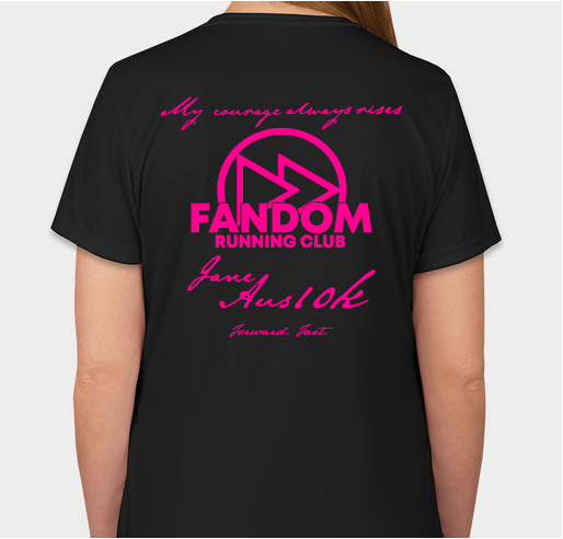 FRC Jane Aus10k Fundraiser - unisex shirt design - back