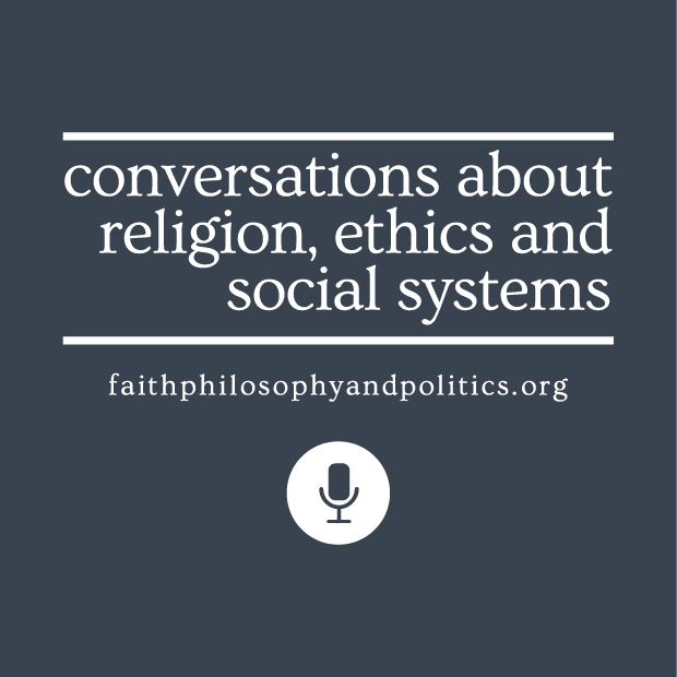Faith, Philosophy & Politics Podcast shirt design - zoomed