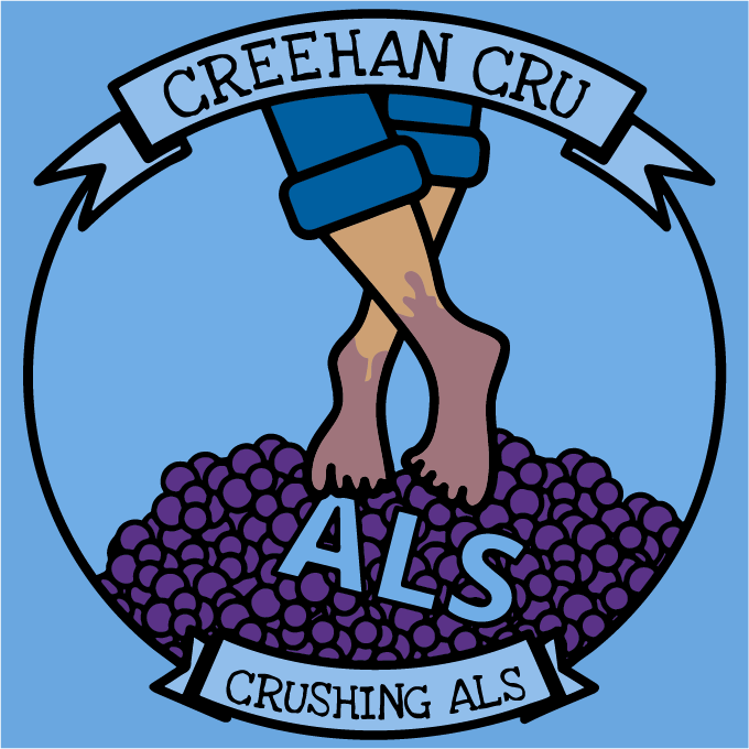 Creehan Cru Crushing ALS Walk shirt design - zoomed