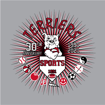 Terriers 30th Anniversary Shirts & Hoodies shirt design - zoomed