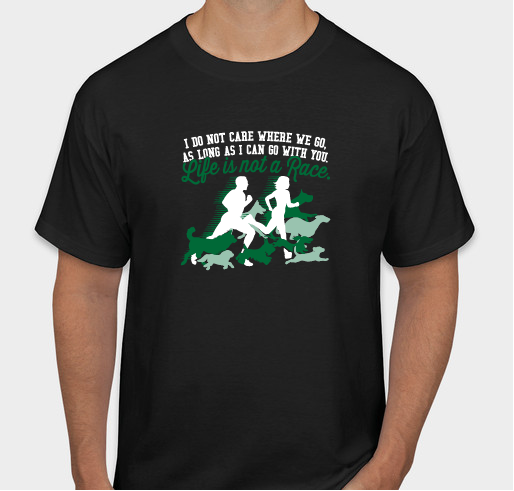 Virtual Furry Fun Run Shirt Sale for Peppertree Rescue Fundraiser - unisex shirt design - front