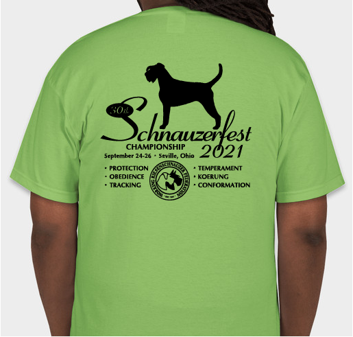 Schnauzerfest 2021 Fundraiser - unisex shirt design - back