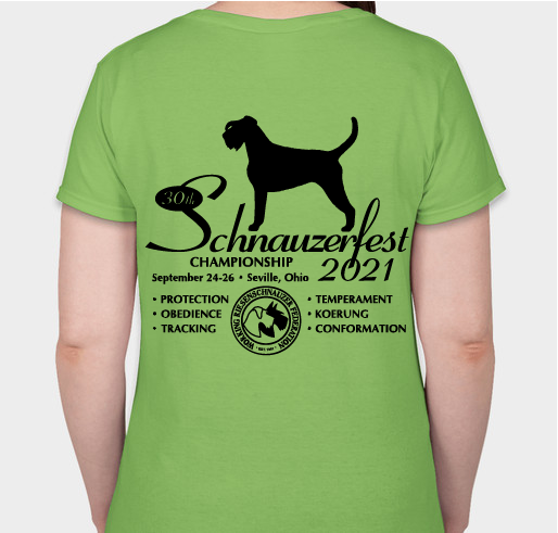 Schnauzerfest 2021 Fundraiser - unisex shirt design - back