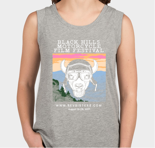 Rev Sisters Present Black Hills Moto Film Festival 2021 Fundraiser - unisex shirt design - front