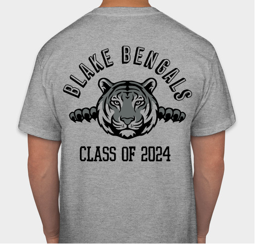 Class of 2024 Fundraiser - unisex shirt design - back