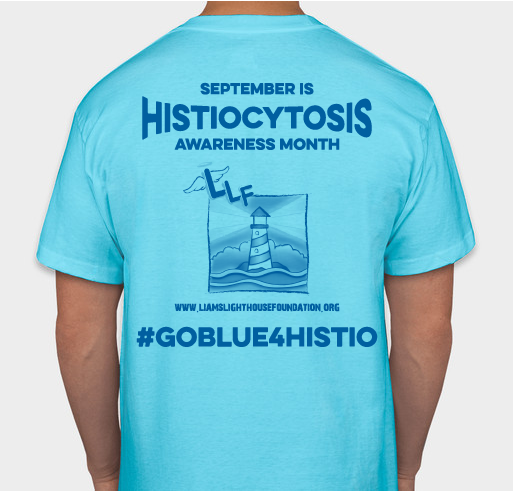#GoBlue4Histio Awareness T-Shirt 2021 Fundraiser - unisex shirt design - back