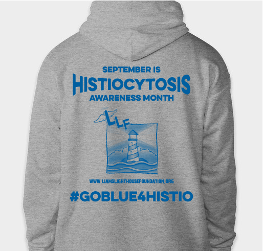 #GoBlue4Histio Awareness T-Shirt 2021 Fundraiser - unisex shirt design - back