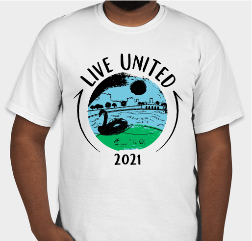 City of Lakeland & United Way of Central Florida "LIVE UNITED" Campaign Fundraiser - unisex shirt design - front