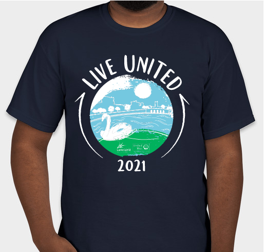 City of Lakeland & United Way of Central Florida "LIVE UNITED" Campaign Fundraiser - unisex shirt design - front