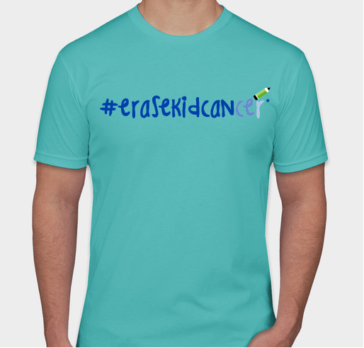 #erasekidcancer® walk/run/stroll 2021 Fundraiser - unisex shirt design - back
