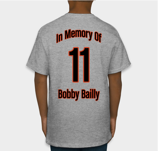 Bobby Bailly Fundraiser - unisex shirt design - back