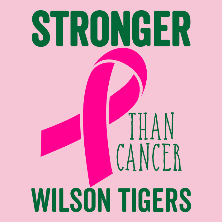 Wilson Cheer Breast Cancer T-Shirt Fundraiser shirt design - zoomed