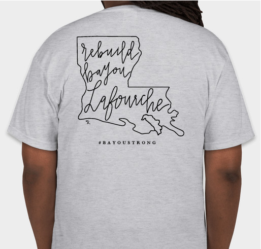 Rebuild Bayou Lafourche Fundraiser - unisex shirt design - back