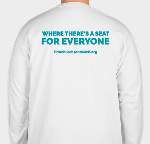 Where There's A Seat For Everyone / Long Sleeve Tshirt Fundraiser - unisex shirt design - back