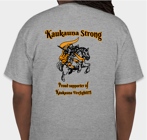 Kaukauna Ghost Town Local 1594 t-shirt Fundraiser - unisex shirt design - back