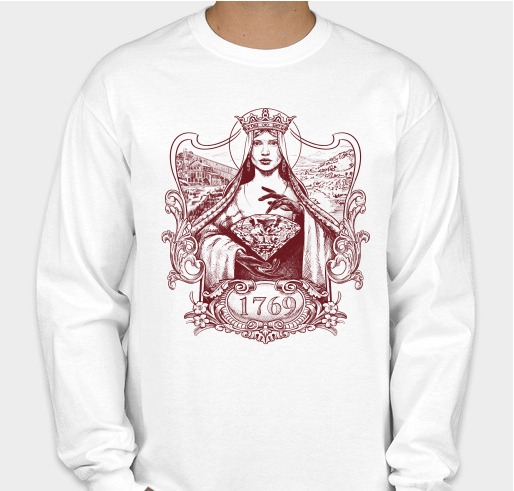 Lady of the Valley Mural Fundraiser - unisex shirt design - front