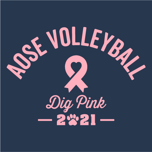 Academy of Saint Elizabeth vs. Mountain Lakes Dig Pink Fundraiser shirt design - zoomed