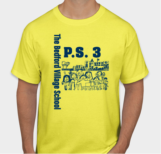 PS3 The Bedford Village School T-Shirt Fundraiser - unisex shirt design - front