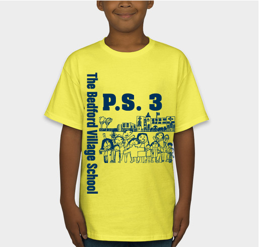 PS3 The Bedford Village School T-Shirt Fundraiser - unisex shirt design - front