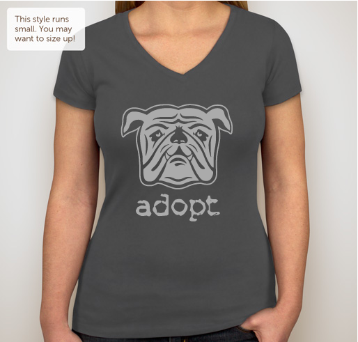 Help Southern California Bulldog Rescue Start 2015 Right! Fundraiser - unisex shirt design - front