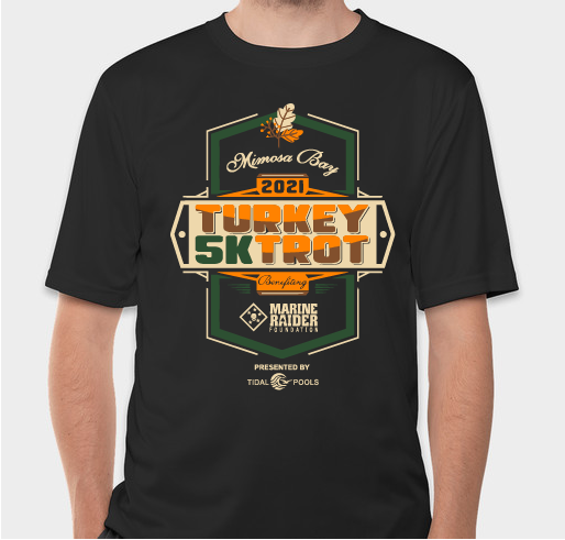 Get your Mimosa Bay Turkey Trot Tee & #TurkeyTrot4Raiders! Fundraiser - unisex shirt design - small