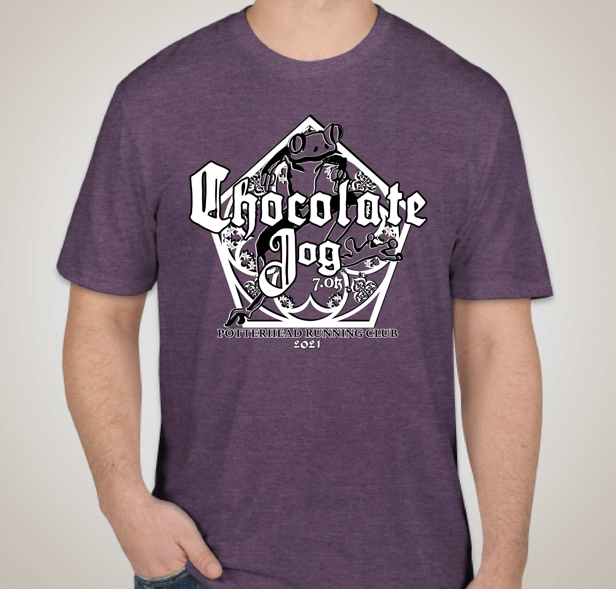 PHRC Chocolate Jog 7k Fundraiser - unisex shirt design - front