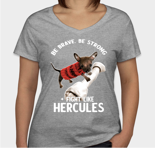 Hercules is our Hero! Fundraiser - unisex shirt design - front