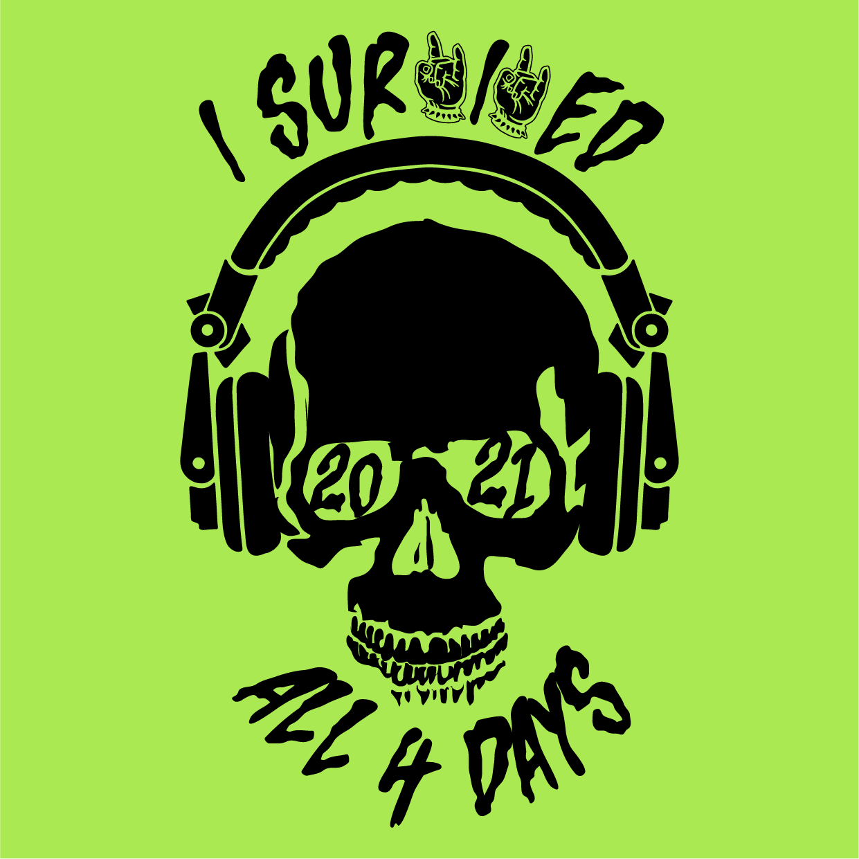 The Return and Survived 21 shirt design - zoomed