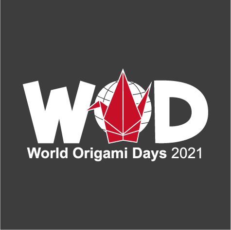 World Origami Days 2021 Apparel shirt design - zoomed