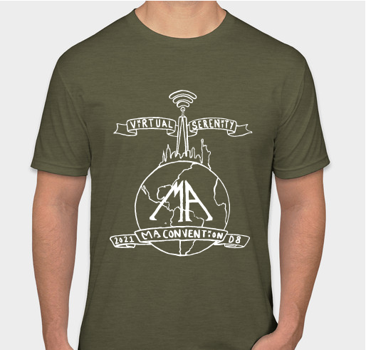 MA 2021 VIRTUAL SERENITY T-SHIRT FUNDRAISER - 2nd Run of new colors! Fundraiser - unisex shirt design - front