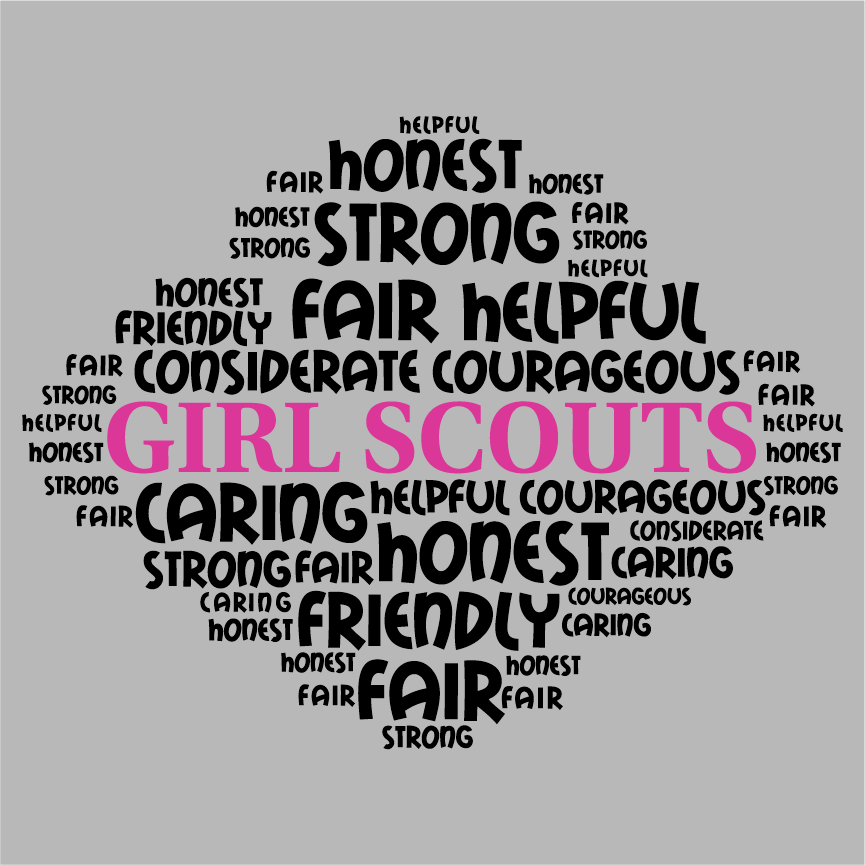 Girl Scout Way hooded sweatshirt ~ Daisy Troop 521 shirt design - zoomed
