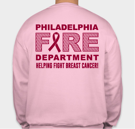 2021 Philadelphia Fire Department Breast Cancer Awareness Fundraiser Fundraiser - unisex shirt design - back