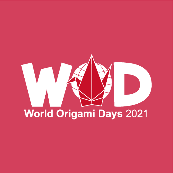 World Origami Days 2021 Tie Dye Apparel shirt design - zoomed