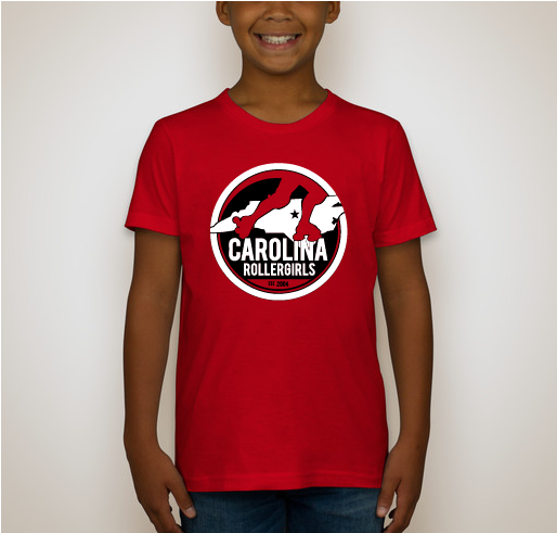 Help Keep Carolina Rollergirls On The Track Fundraiser - unisex shirt design - back