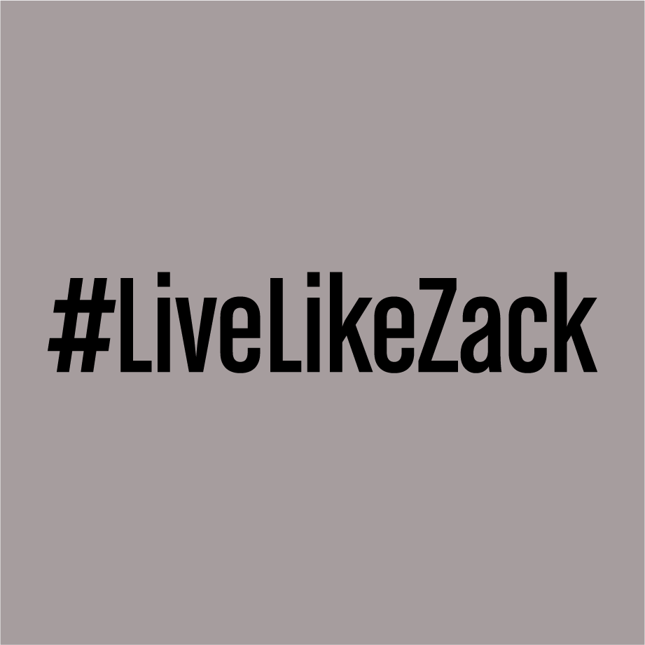 Zack James Memorial Scholarship Fundraiser shirt design - zoomed