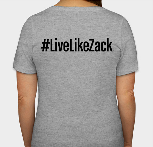 Zack James Memorial Scholarship Fundraiser Fundraiser - unisex shirt design - back