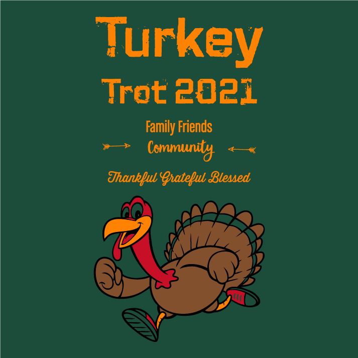 Turkey shirt for virtual Trot shirt design - zoomed