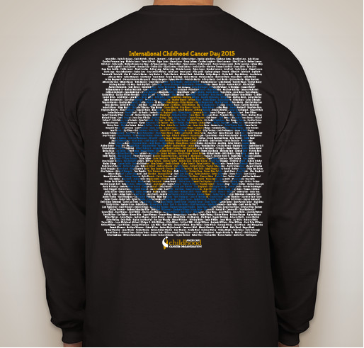 ACCO - International Childhood Cancer Day - 2015 Fundraiser - unisex shirt design - back