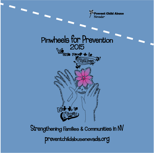Pinwheels For Prevention 2015 shirt design - zoomed