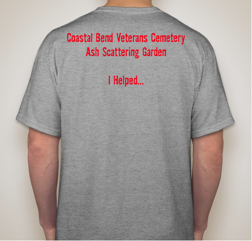 Dalton Field BSA Eagle Scout Project - Coastal Bend Veterans Scattering Garden Fundraiser - unisex shirt design - back