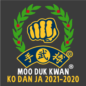 2021-2020 Bags and Backpacks Embroidered With Moo Duk Kwan® Ko Dan Ja shirt design - zoomed