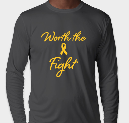 Worth the Fight Apparel: Fundraiser for Hope4ATRT Fundraiser - unisex shirt design - front