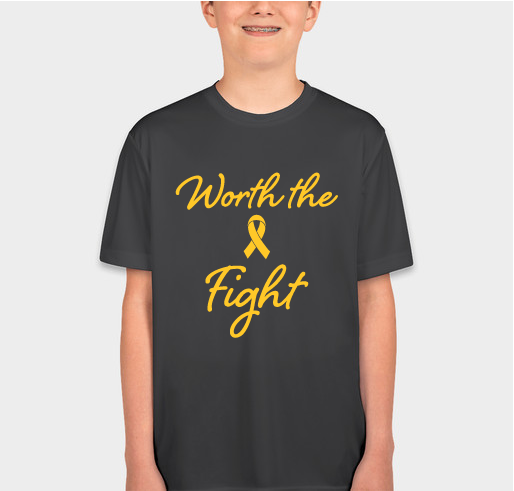 Worth the Fight Apparel: Fundraiser for Hope4ATRT Fundraiser - unisex shirt design - front