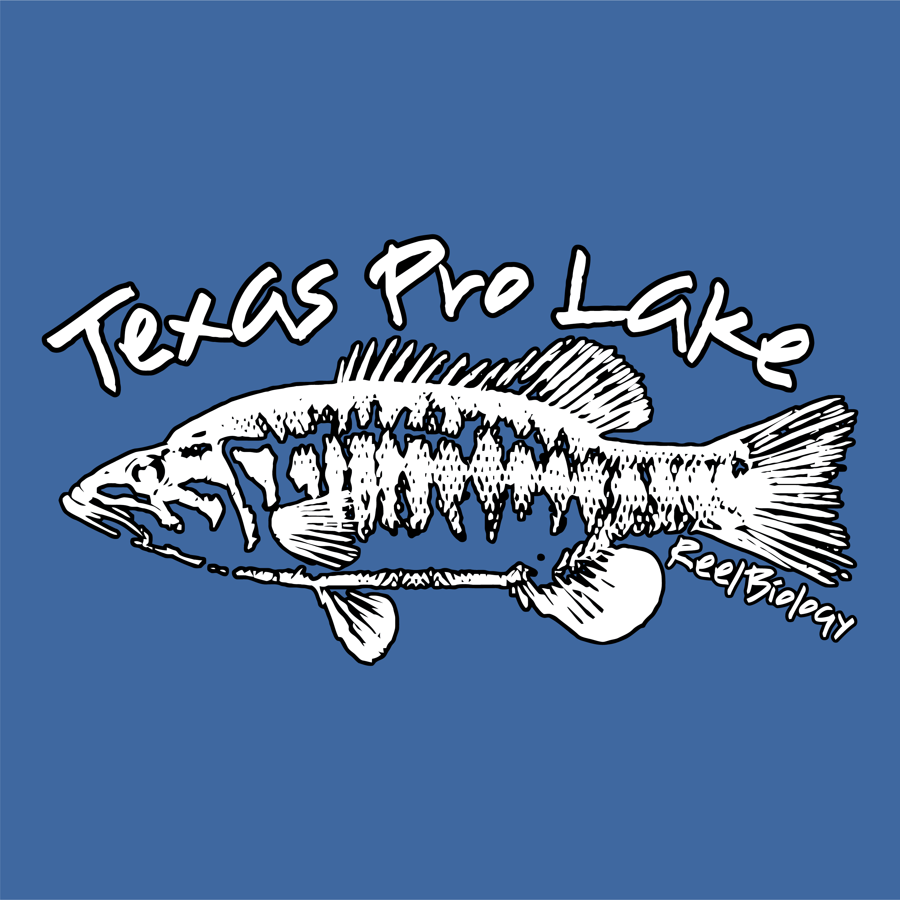 Texas Pro Lake Management Annual Fundraiser - #REELBIOLOGY shirt design - zoomed