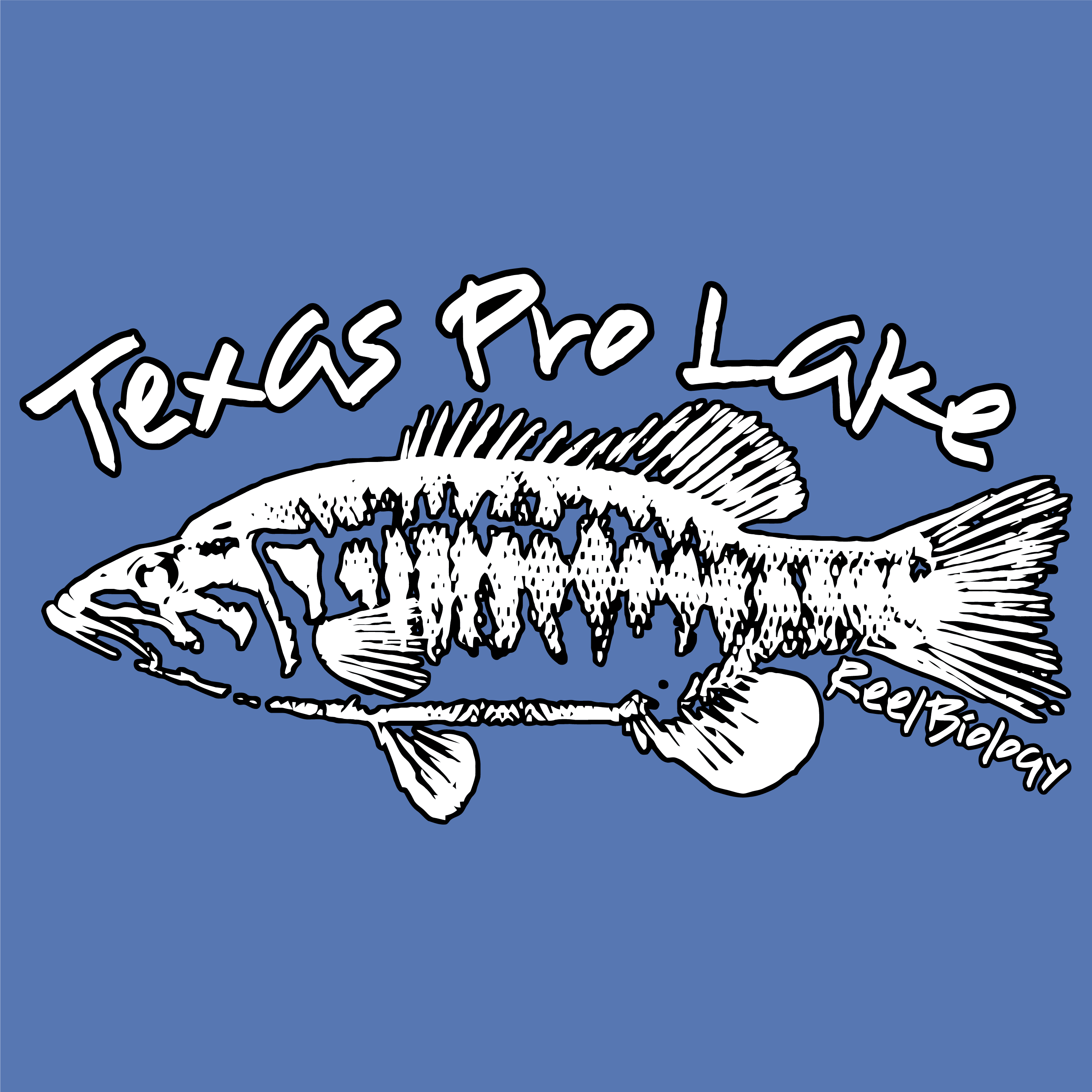 Texas Pro Lake Management Annual Fundraiser - #REELBIOLOGY shirt design - zoomed
