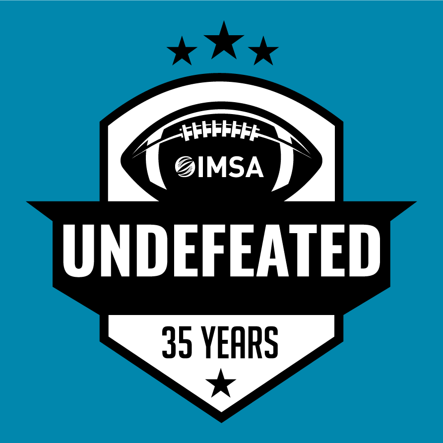 IMSA Football 35 Years Undefeated shirt design - zoomed