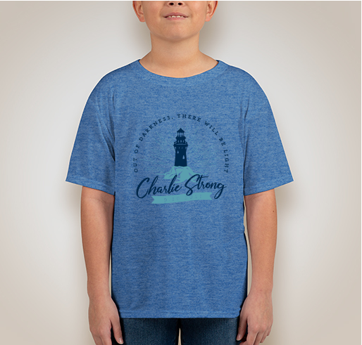Cheering on Charlie shirt design - zoomed