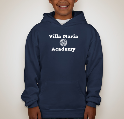 Villa Maria Academy shirt design - zoomed