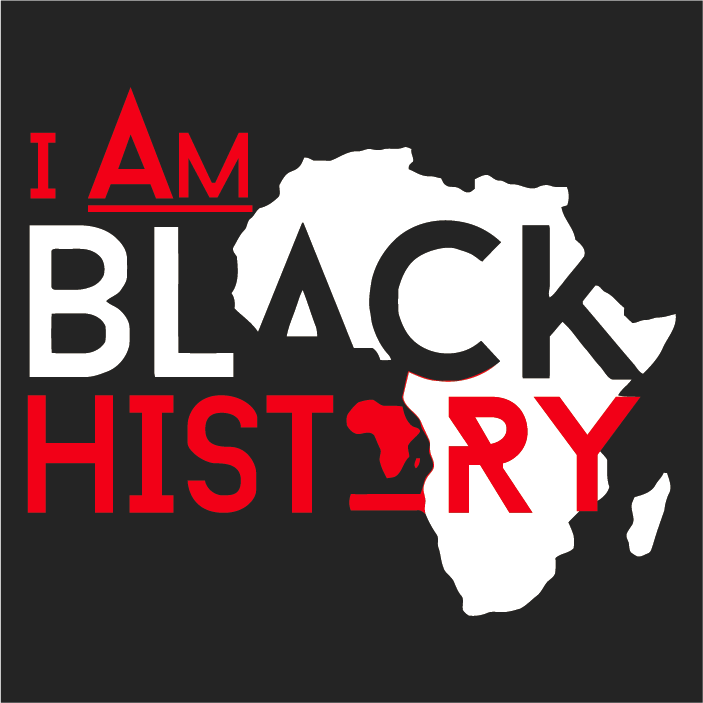I AM Black History shirt design - zoomed