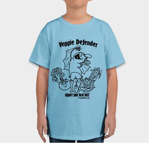 Veggies need bats! We need bats! Fundraiser - unisex shirt design - front